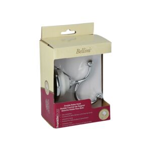 HOOK ROBE DOUBLE WHT POLSHD CHRM BELLINI HOOK ROBE DOUBLE WHT POLSHD CHRM BELLINI